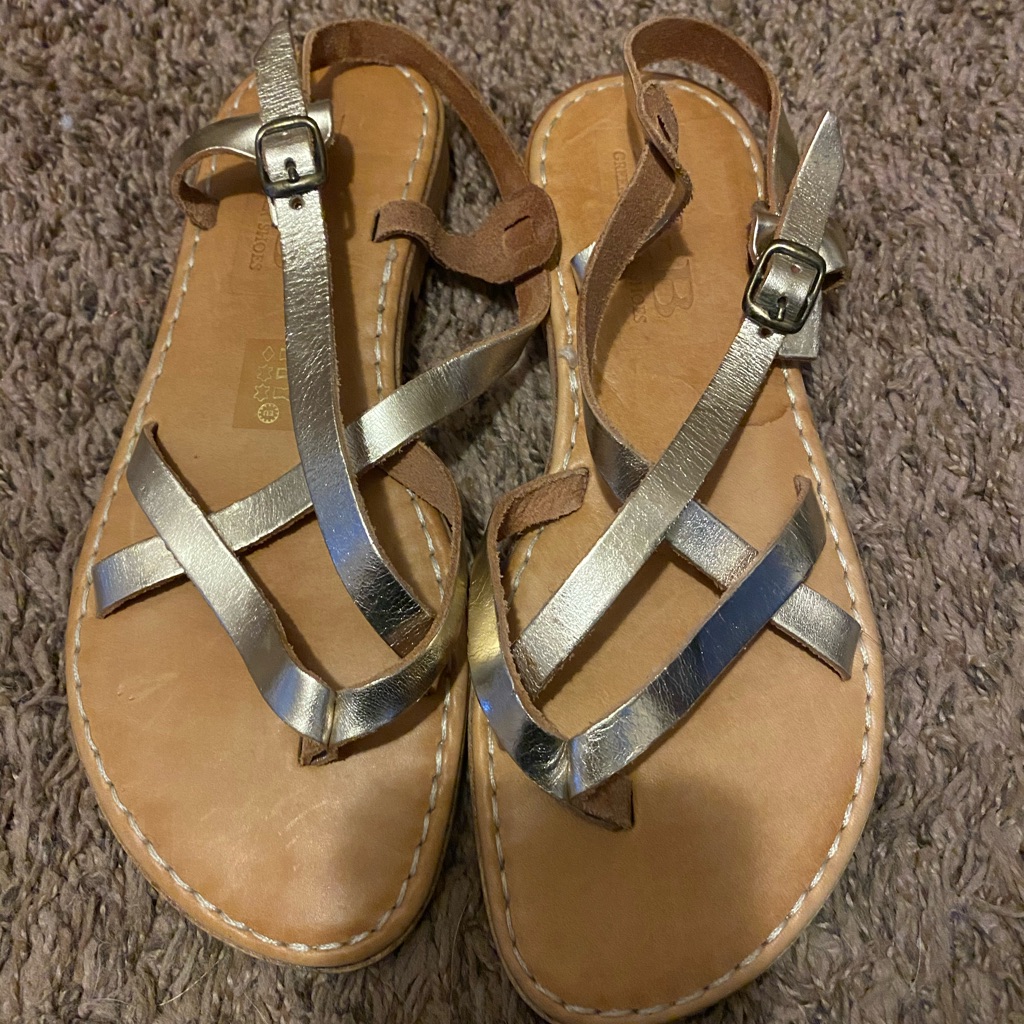 Brand New BB Greek Leather Sandals